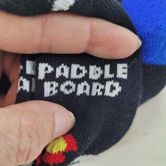 Colisco Sock Stand Up Paddle Board Black Graphic Bamboo OS Hiking New - Picture 6 of 8